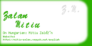 zalan mitiu business card